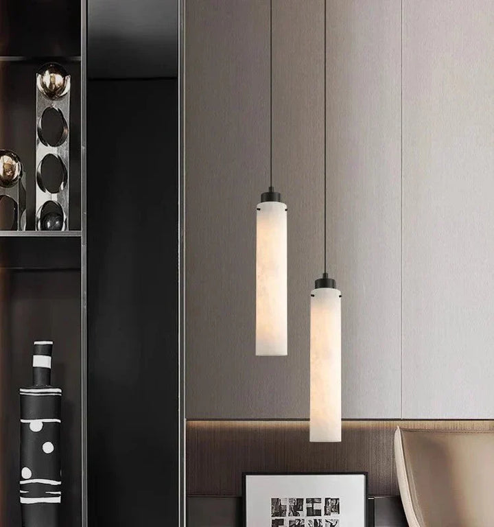 Simple marble pendant lamp - Arialamps