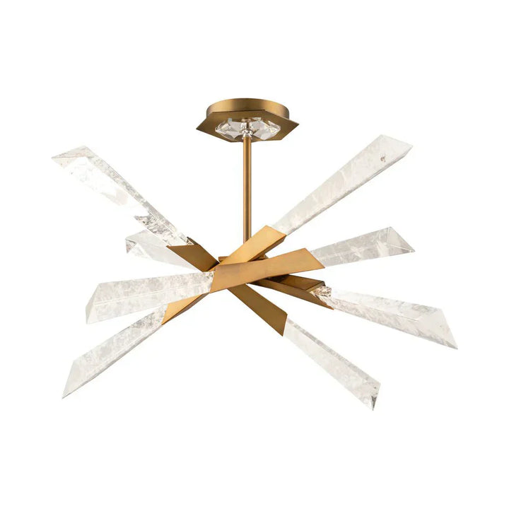 Solitude LED Semi Flush Mount Ceiling Light - Arialamps