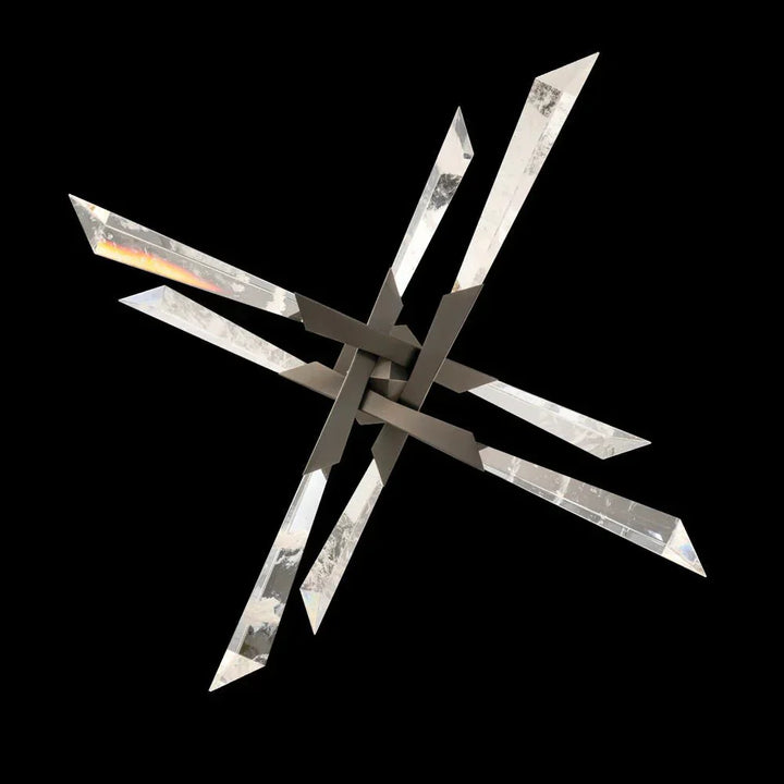 Solitude LED Semi Flush Mount Ceiling Light - Arialamps