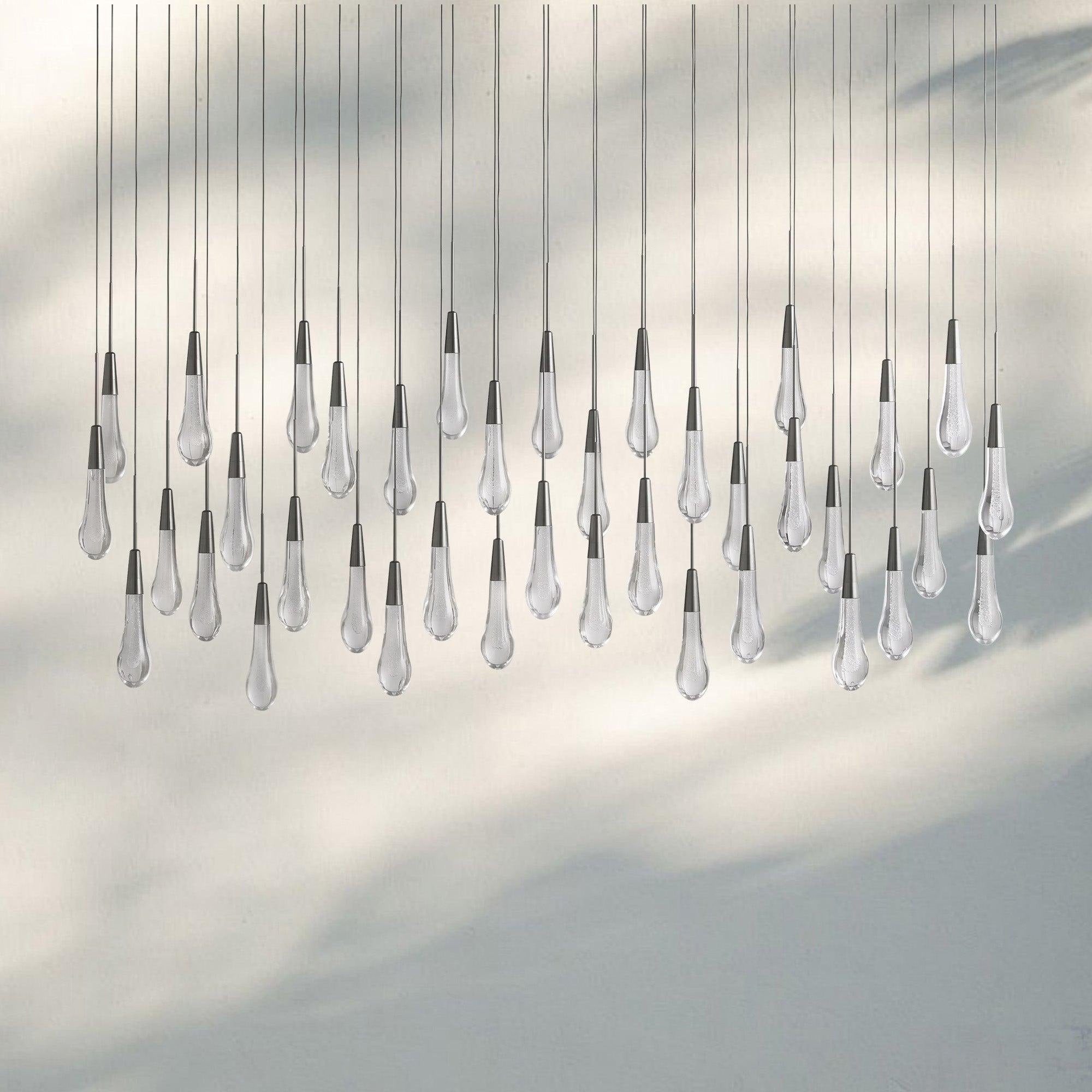 Solitaire Linear Chandelier 37"50"70"87"87"120"-70‘-Bronze-