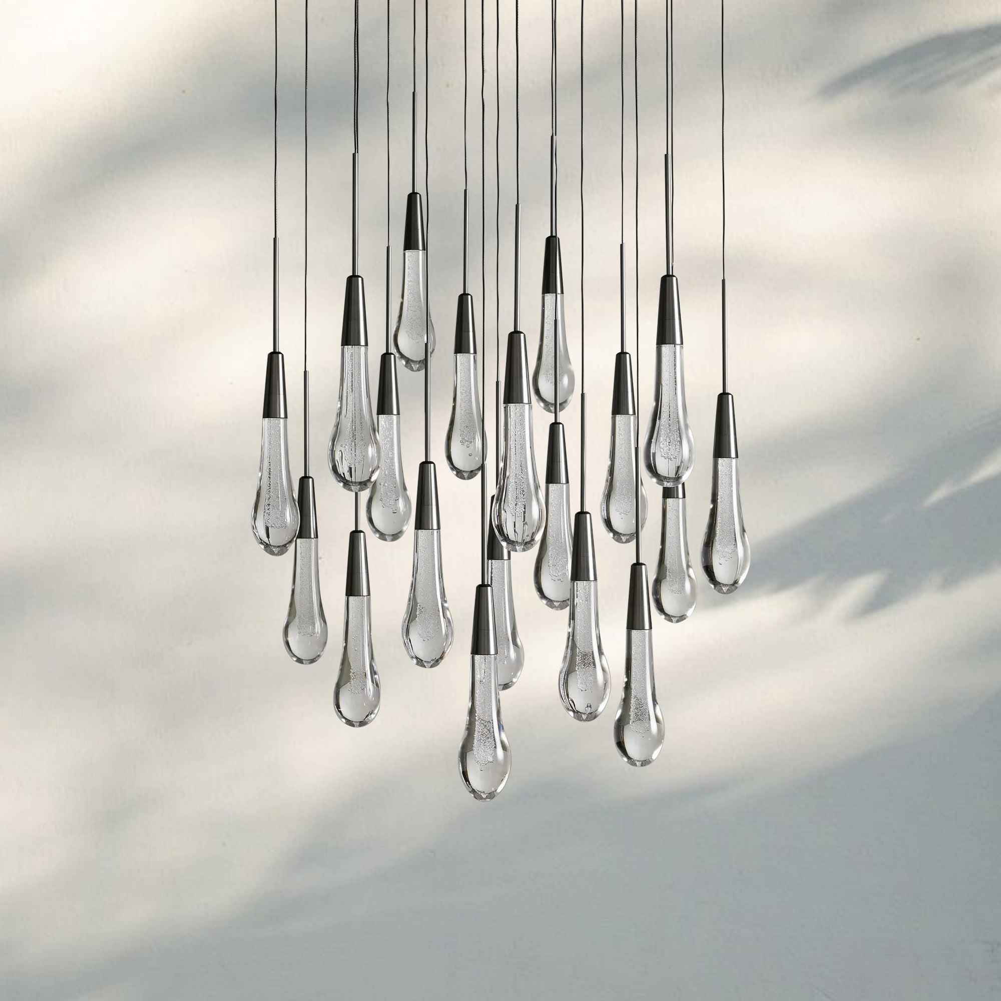 Solitaire Round Chandelier 17" 24" 36“ 58“-