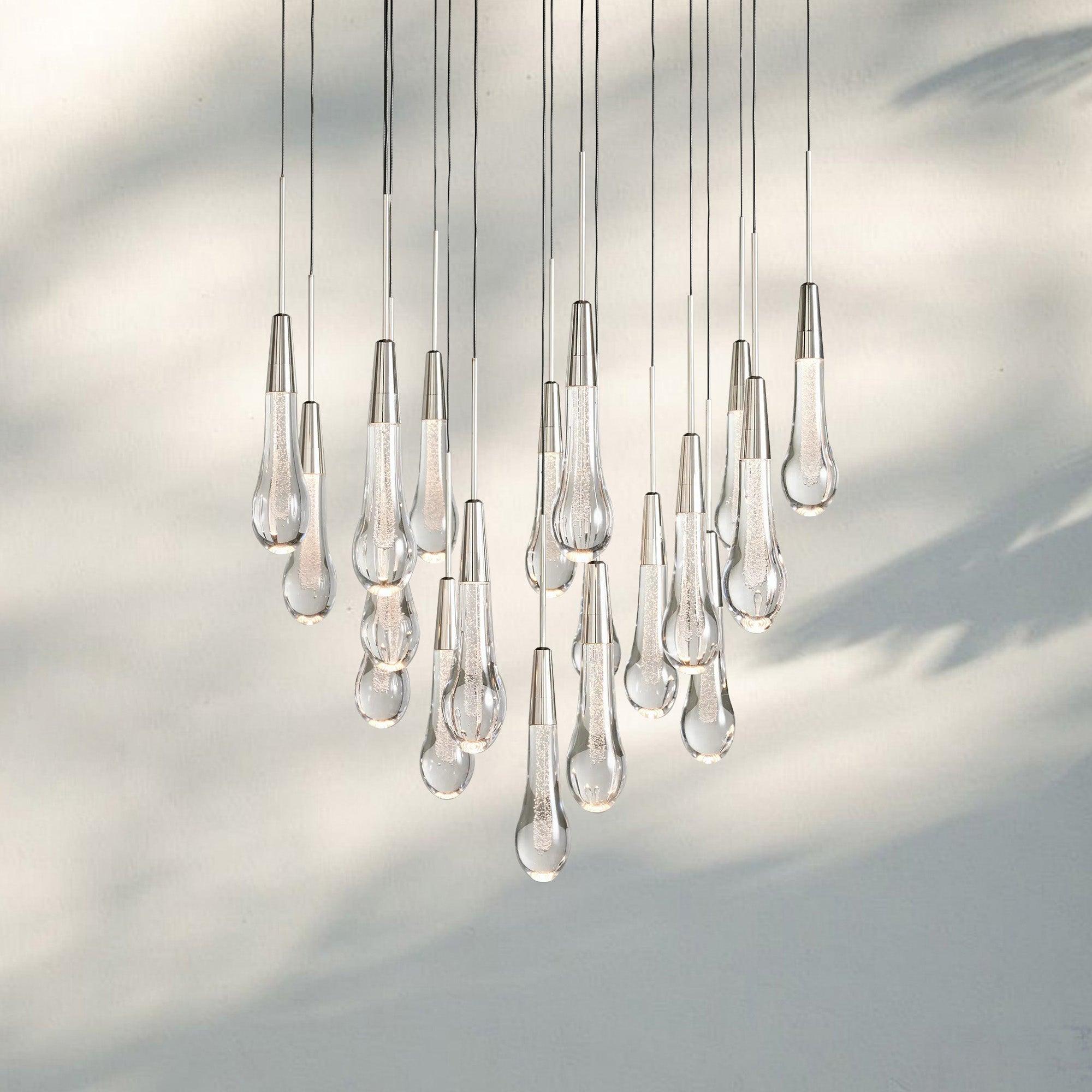Solitaire Round Chandelier 17" 24" 36“ 58“-