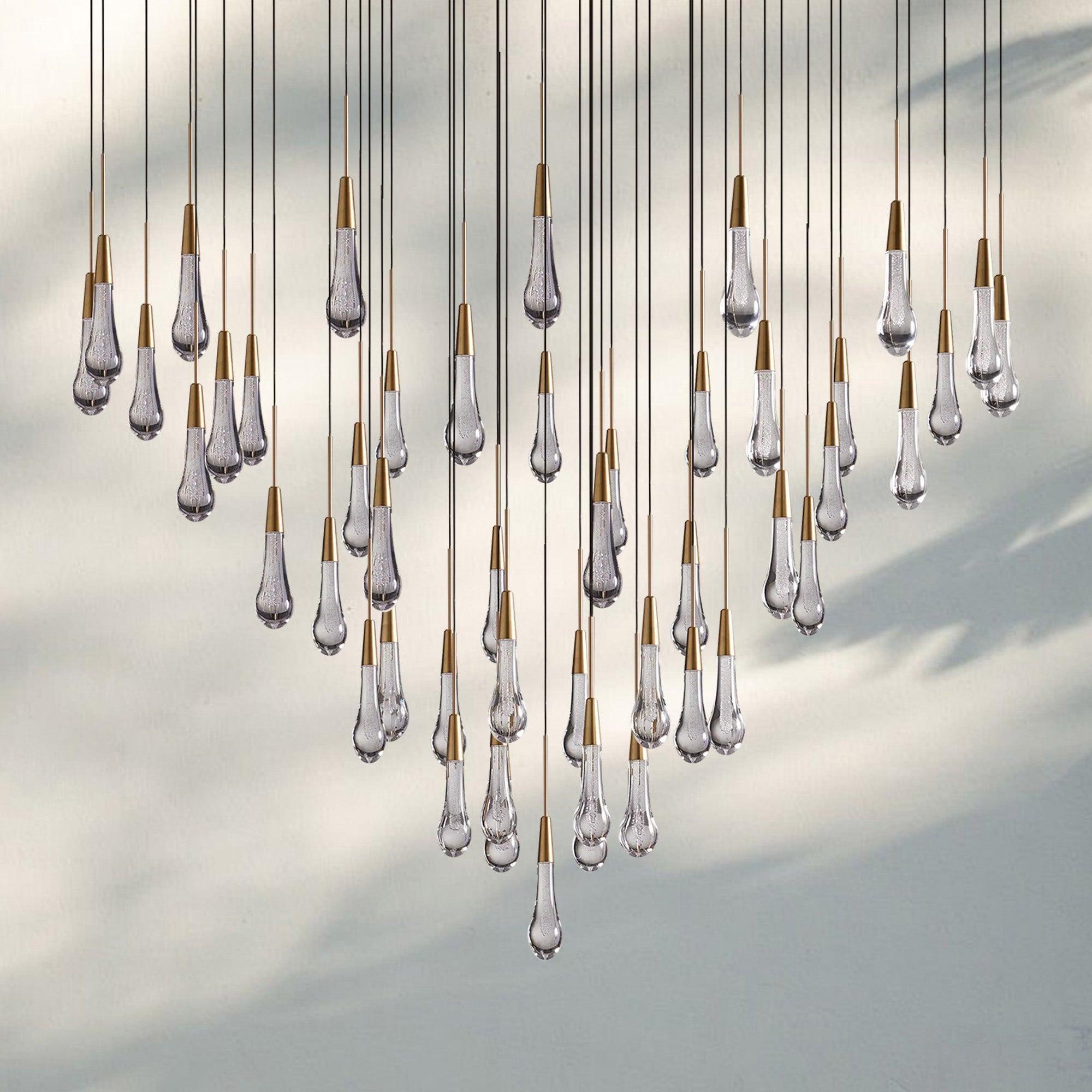 Solitaire Round Chandelier 17" 24" 36“ 58“-