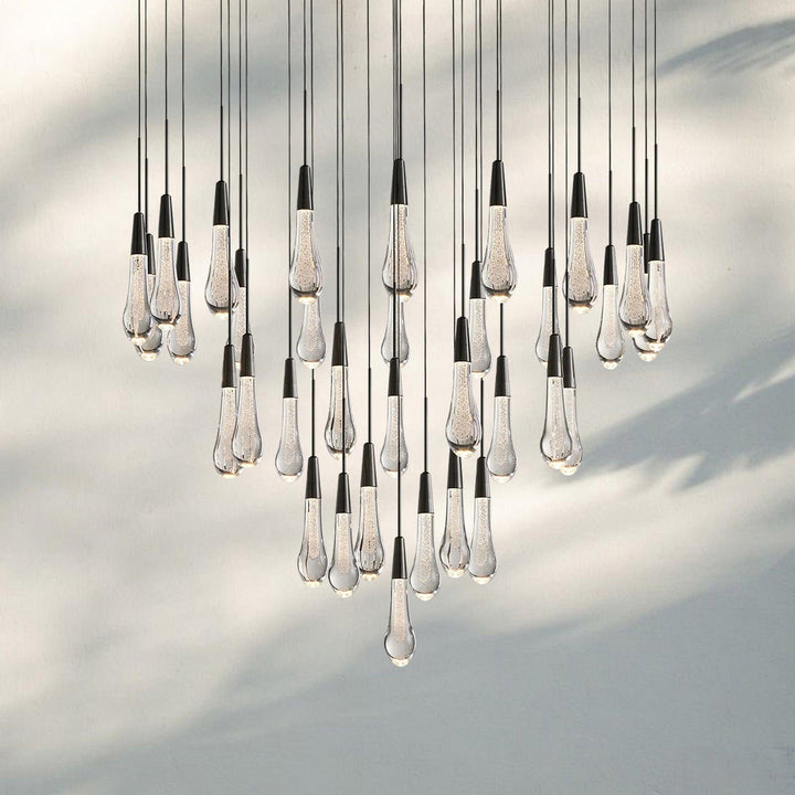Solitaire Round Chandelier 17" 24" 36“ 58“-34-Light 36‘’-Bronze-
