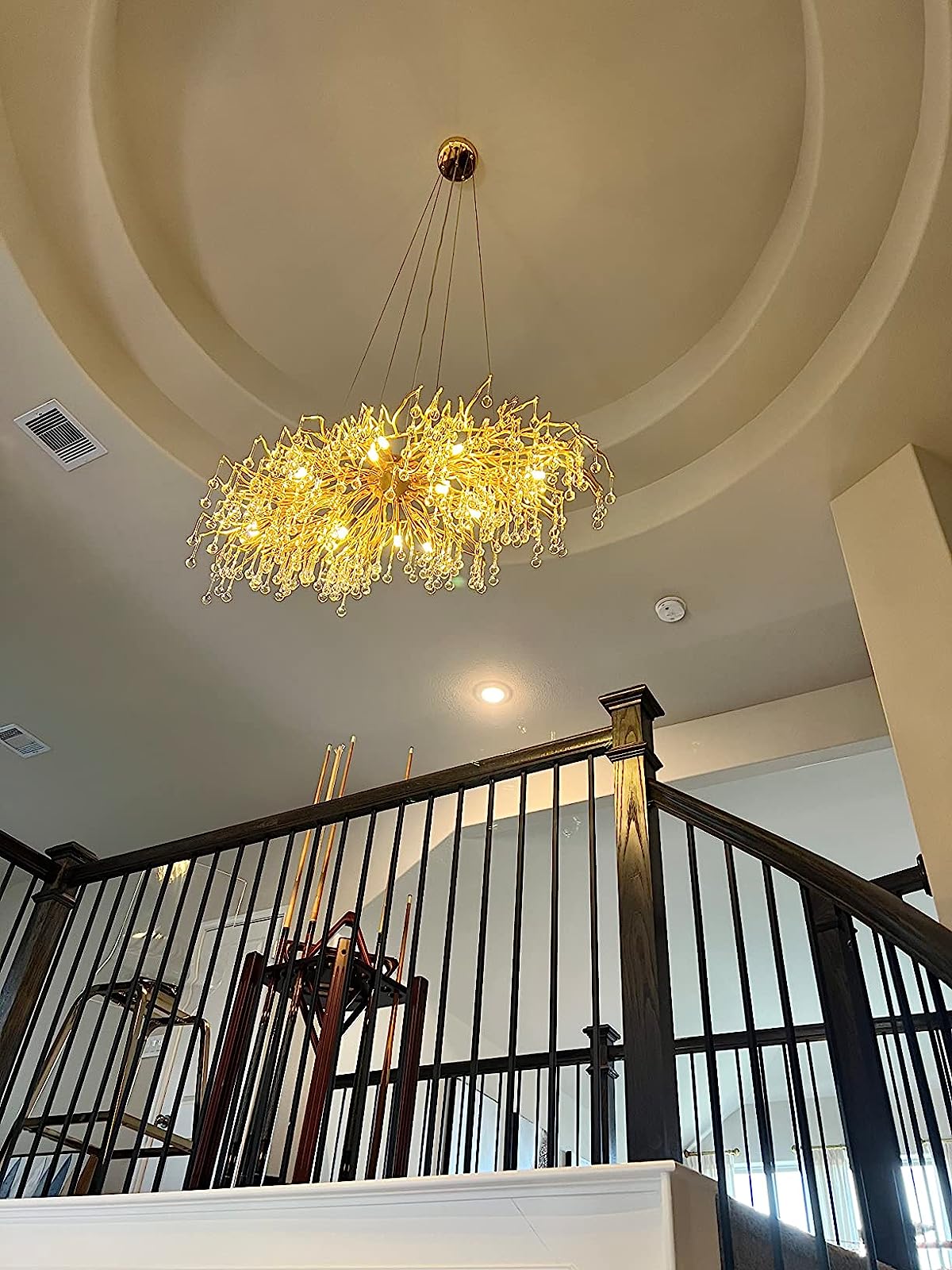Stunning Tree Branch Crystal Chandelier with Clear Teardrop-shaped for Living/Dining Room-Chandeliers-Arialamps