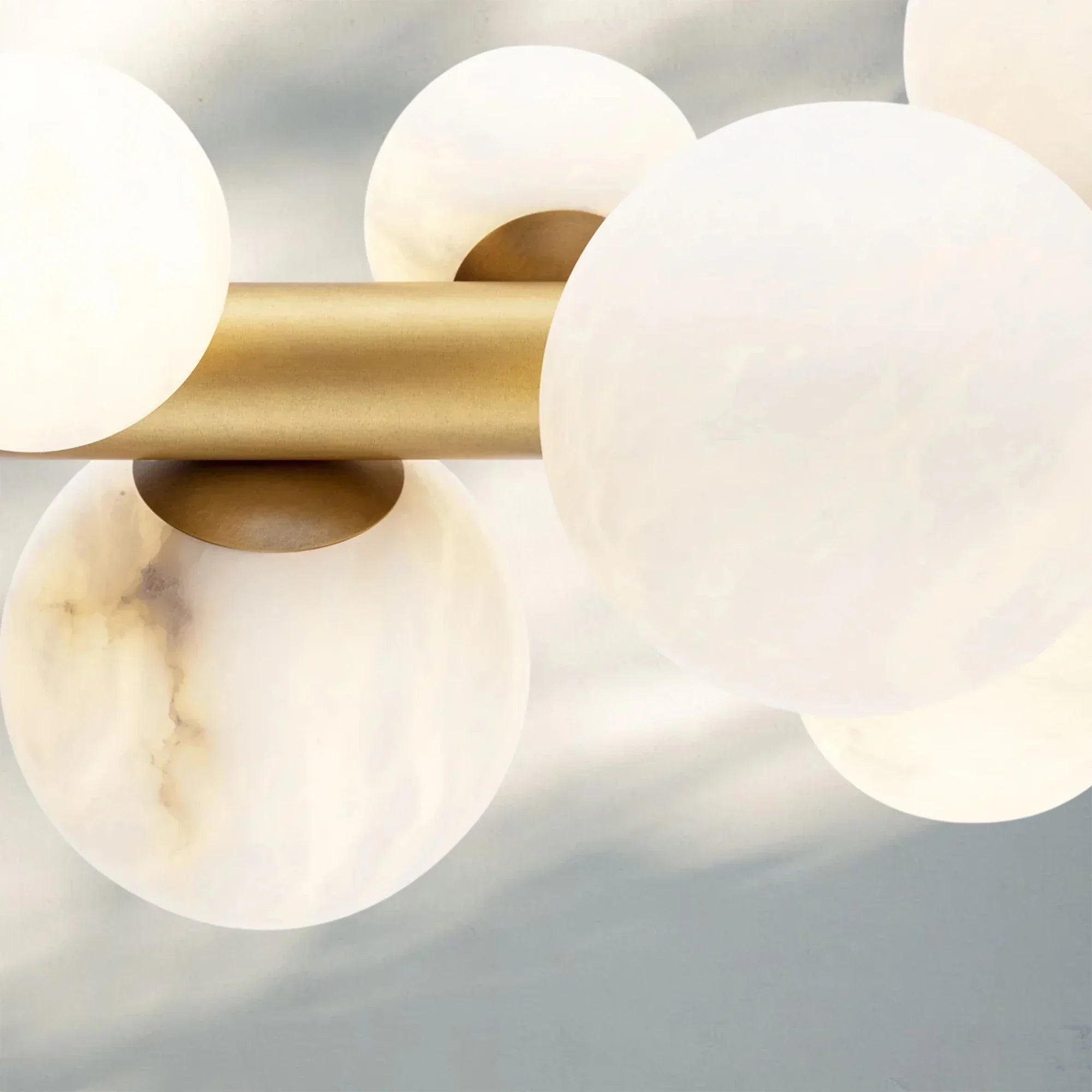 Stylox Linear Alabaster Ball Chandelier-chandeliers for dining room,chandeliers for stairways,chandeliers for foyer,chandeliers for bedrooms,chandeliers for kitchen,chandeliers for living room-Arialamps