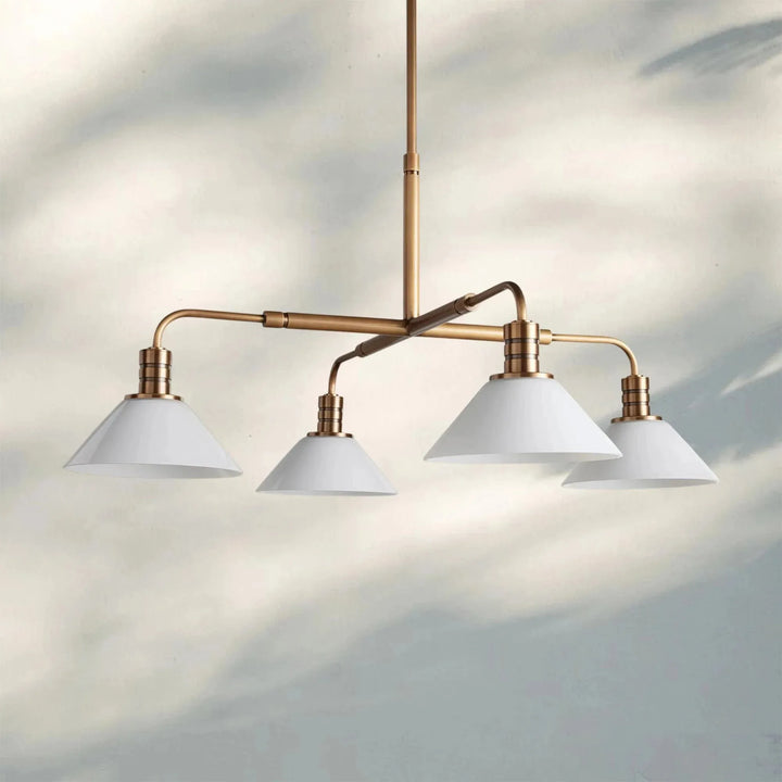 Theron Glass Round Chandelier 30'' 52'' - Arialamps