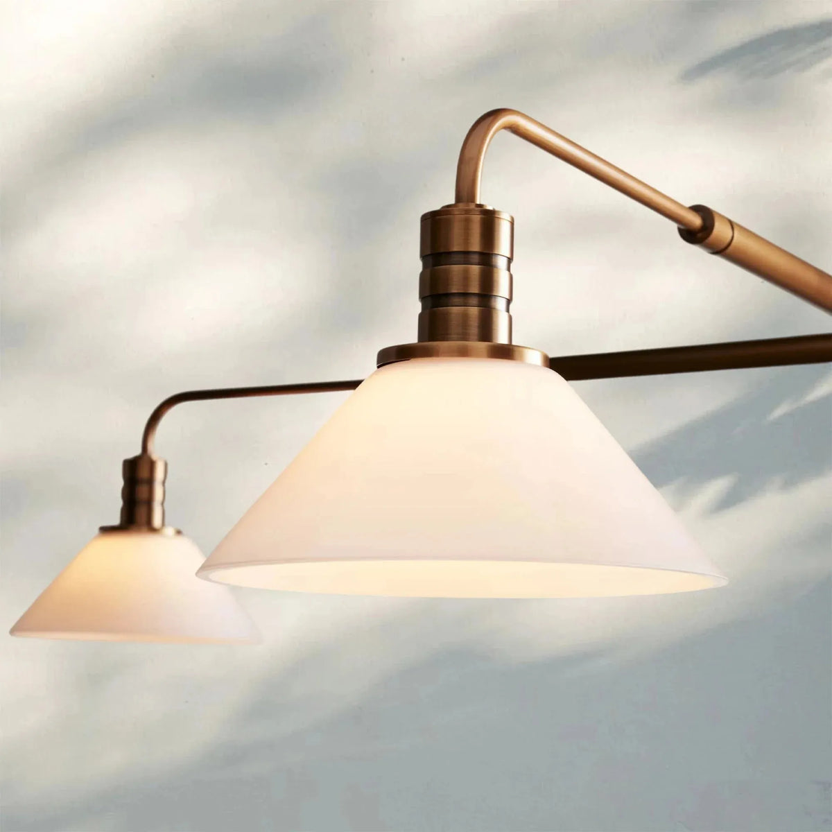 Theron Glass Round Chandelier 30'' 52'' - Arialamps
