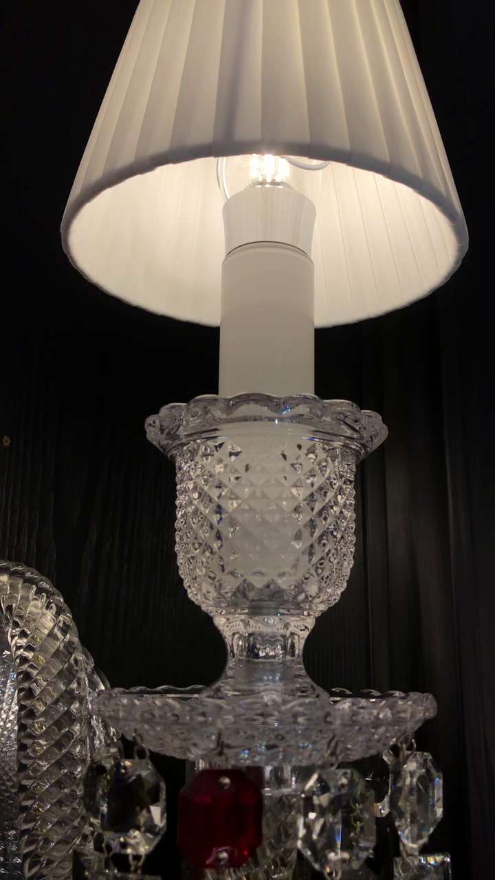 Traditional Colorful Candle Branch Blue Deer Crystal Chandelier for Living Room/Dining Room-Chandeliers-Arialamps