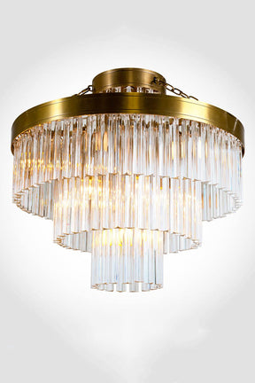 Aria Valentina Satin Brass Ceiling Light Fixture