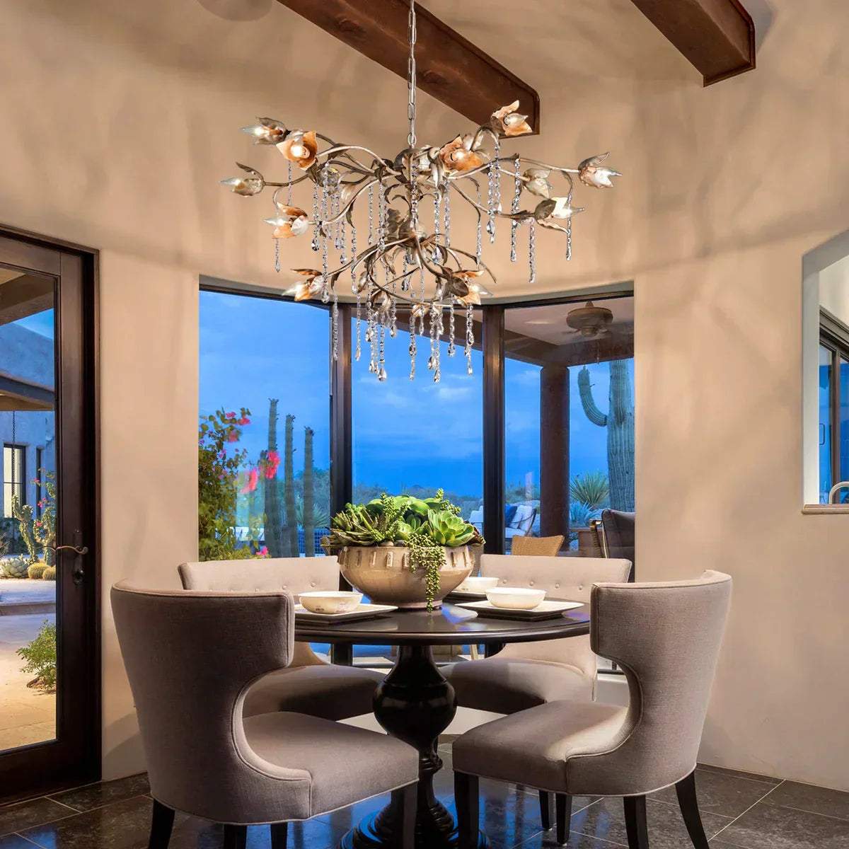 Viticcia Round Chandelier-Lighting-Arialamps