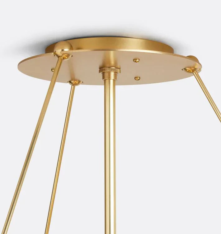 Willamette Glass Round Chandelier 2-Tier 32''-Arialamps