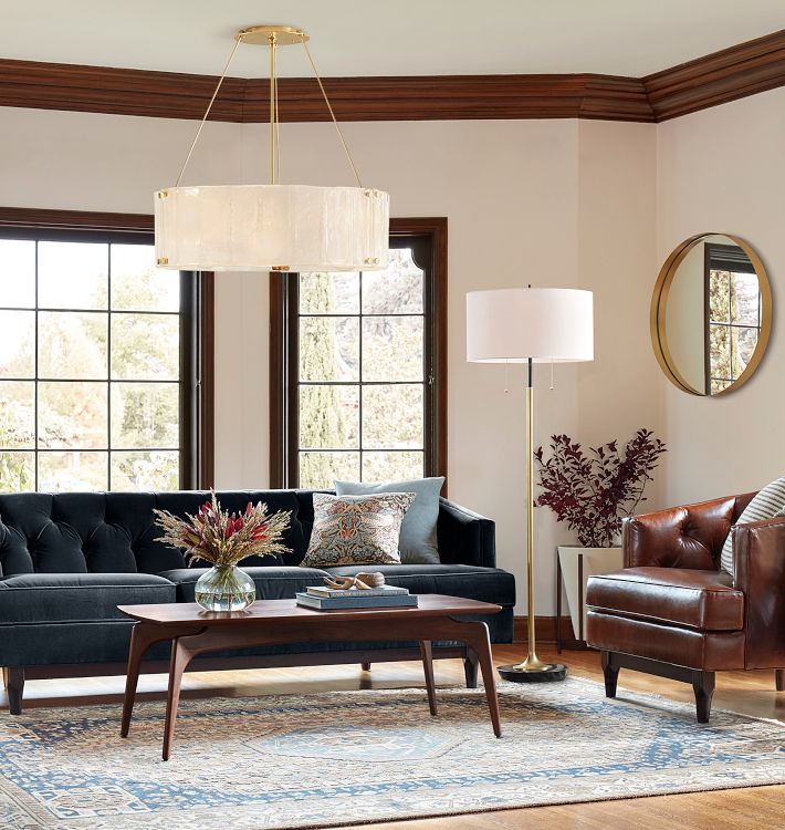 Willamette Glass Round Chandelier 32"-Arialamps