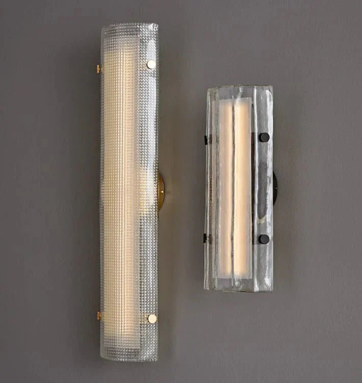 Willamette Glass Wall Sconce 28" - Arialamps