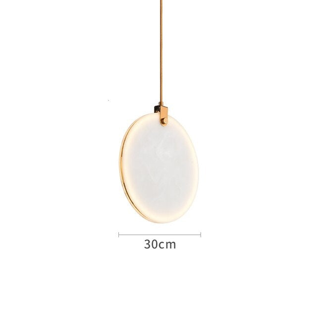 Aria Moon Shade Lorry  Natural Marble Pendant Light